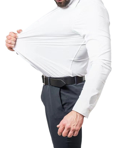 Camisa Slim Fit Strech Sin Arrugas Caballero Varios Color