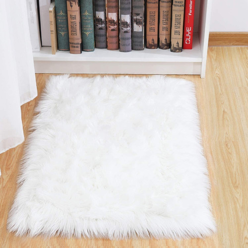  Luxury Plush Faux Sheepskin Area Rug Fluffy Faux Fur S...