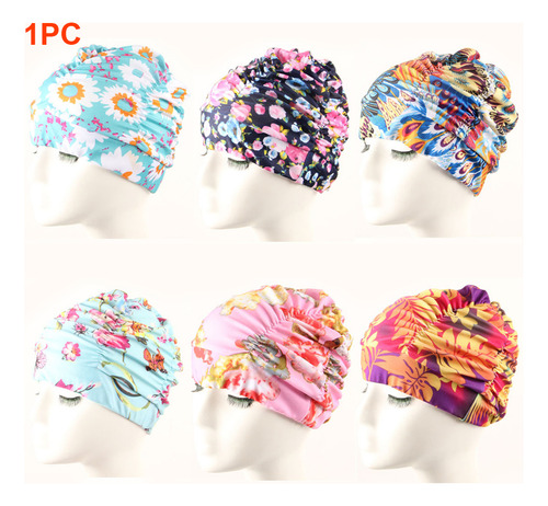 Gorro De Baño Turbante Pelo Largo Accesorios Para Natación
