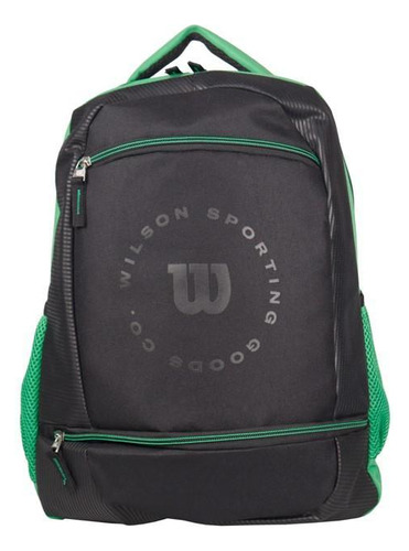 Mochila Wilson Esportiva Unissex - Preto E Verde