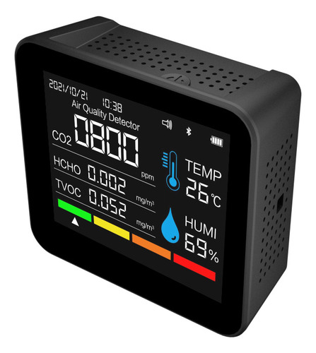 Monitor De Qualidade Do Ar De 9 Em 1 Bt Medidor De Co2 De Di