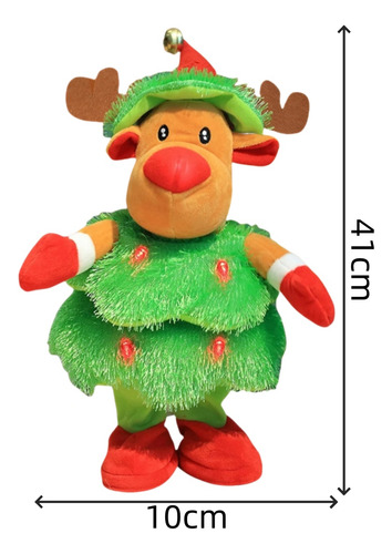 Muñeca Navideña Infantil Con Luces Y Música