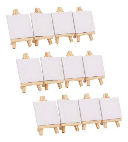 Tosnail 3  X 3  Mini Canvas & 3  X 5   set De Caballet.