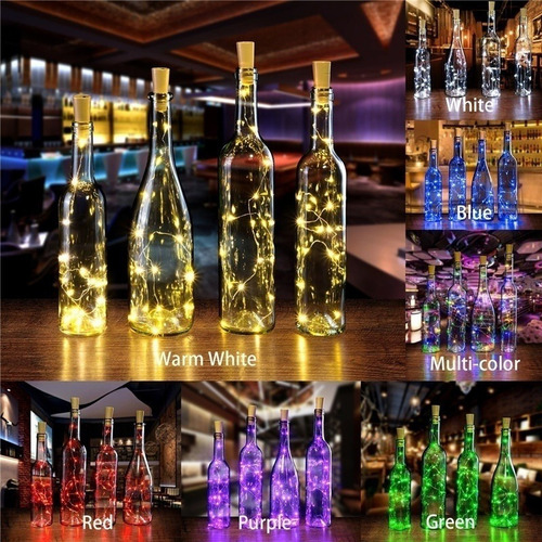 Zz Lámpara De Hada Para Botella De Vino, Fiesta De San