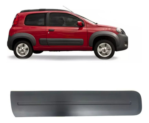 Moldura Porta Dianteira Uno Way 2012 2013 Lado Direito Orig