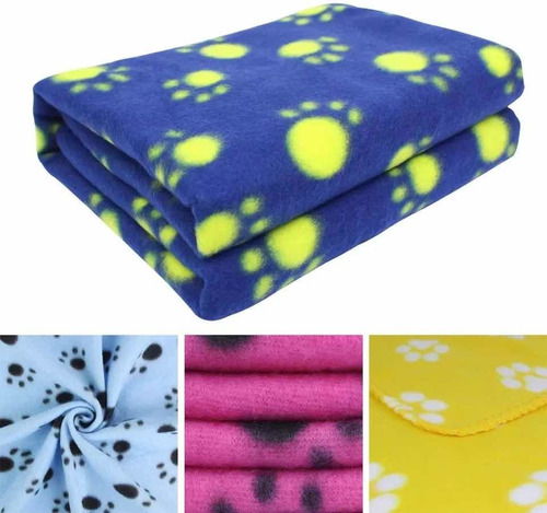 Imagen 2 de 3 de Pack De 3 Mantas Polar Para Mascotas 90x 120