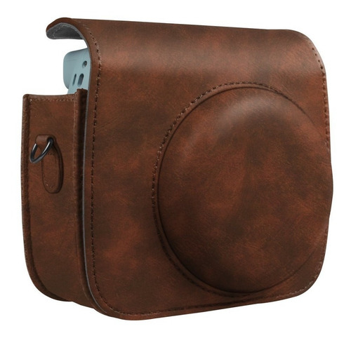 Imagen 5 de 5 de Funda Para Cámara Fujifilm Instax Mini 8 8+ 9 Café