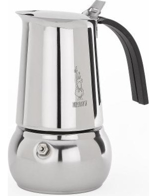 Cafetera Bialetti Kitty Italiana Acero Inoxidable 4 Pocillos