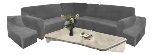 comprar Funda De Mueble Modular 6 Pzs Terciopelo Liso Con 6 Fundas D