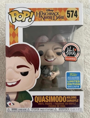 Funko Pop! #574 Quasimodo Holding Gargoyle Disney Exclusive (Usado)