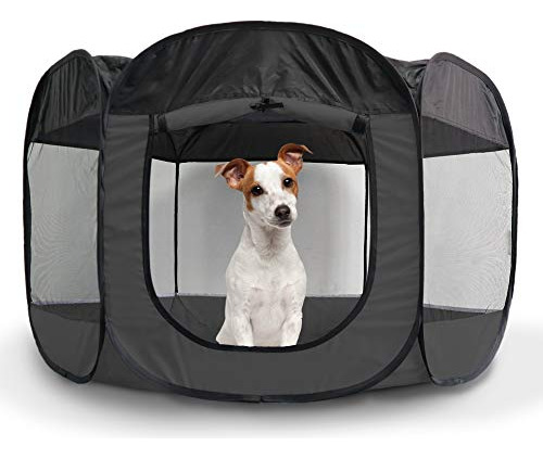 Furhaven Pet Playpen - Corralito De Malla Al Aire Libre Para