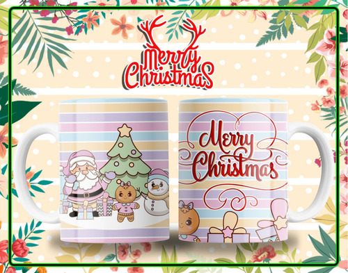 12 Plantillas Png Digitales, Navidad Tazas Sublimacion Psd
