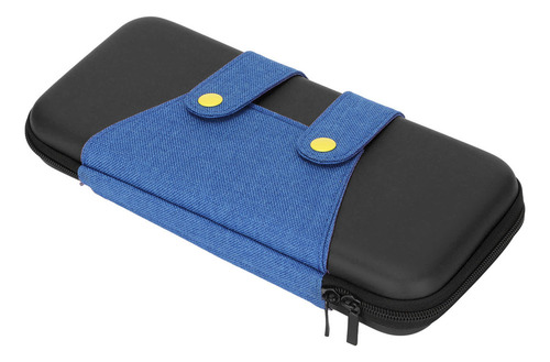 Funda De Juego Azul Con Doble Cremallera, Con Carcasa Rígida