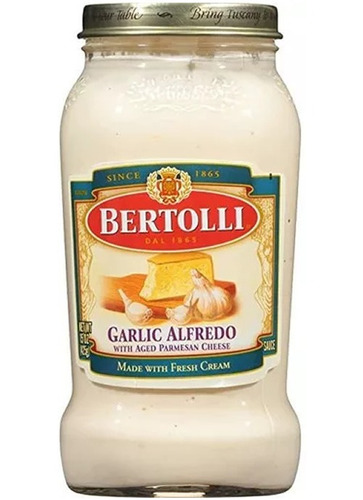 Salsa Alfredo Bertolli 444ml - mL a $56