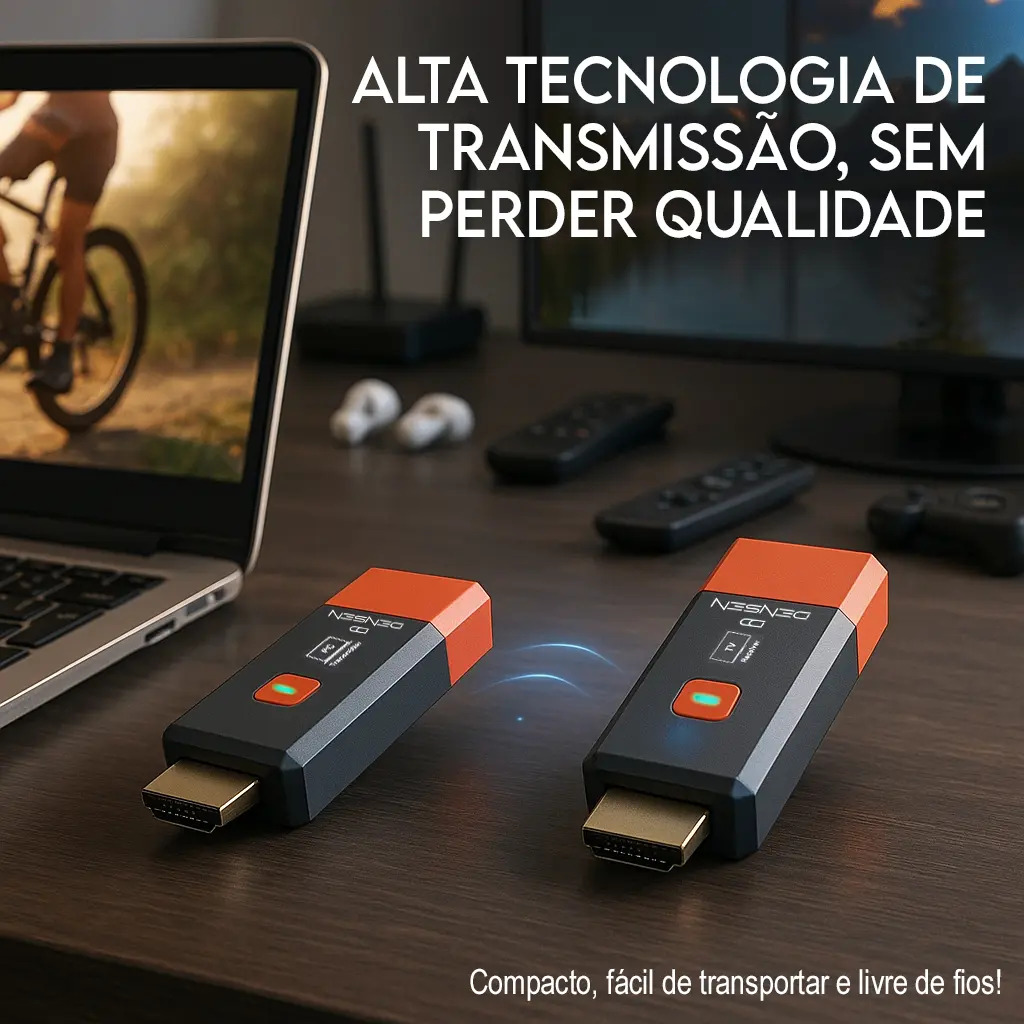 Transmissor Receptor Hdmi Sem Fio Wireless 1080p Full Hd 50m Metros Transmite Espelha Tv Ps5 Video... 5