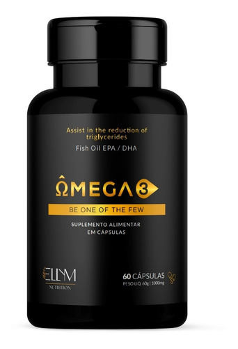 Omega 3 Super Absorção Ellym Nutrition 60caps Oleo De Peixe 