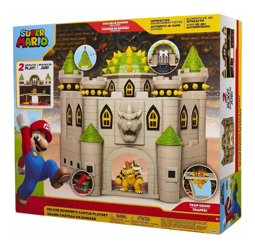 Super Mario Bros Castillo Bowser Sonido Nintendo Deluxe Set