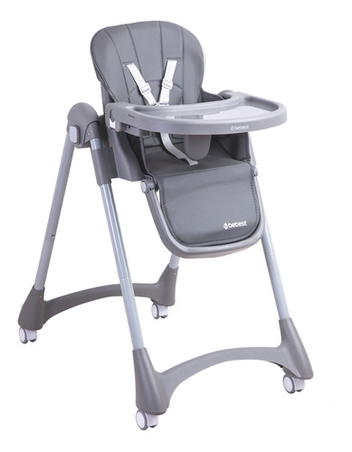 Silla De Comer Bebe Reclinable Plegable Easy Eat Gris