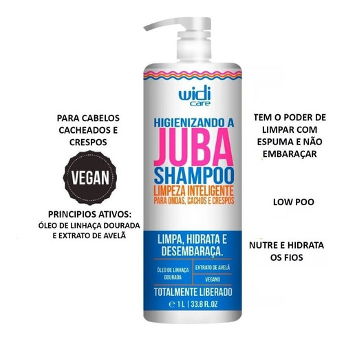 Shampoo Higienizando A Juba Widi Care 1000ml