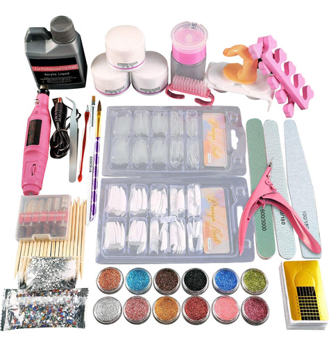 Kit De Uñas Acrílicas Para Uñas Postizas, Accesorio Completo
