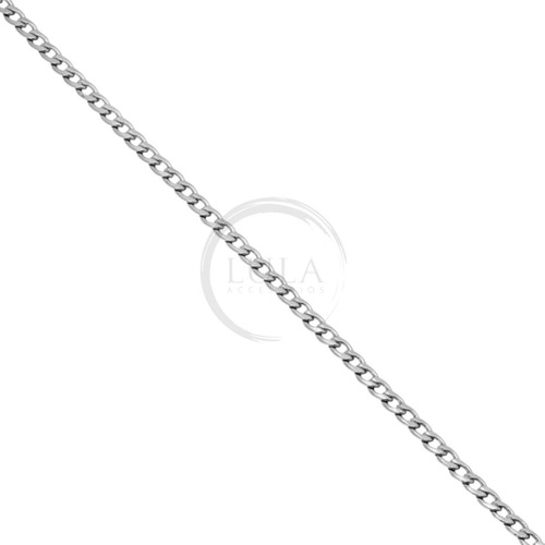 Imagen 6 de 10 de Combo Collar + Pulsera Hombre Acero Quirurgico Eslabon 0.5cm