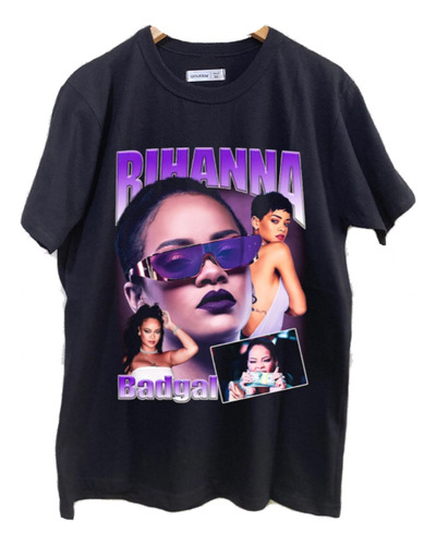 Remeras Estampadas Dtg Full Hd Rihanna Violeta Musica Bandas