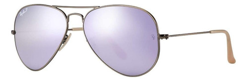 Ray Ban Rb3025 167/1r Aviator Polarizado Lila Espejo Bronce