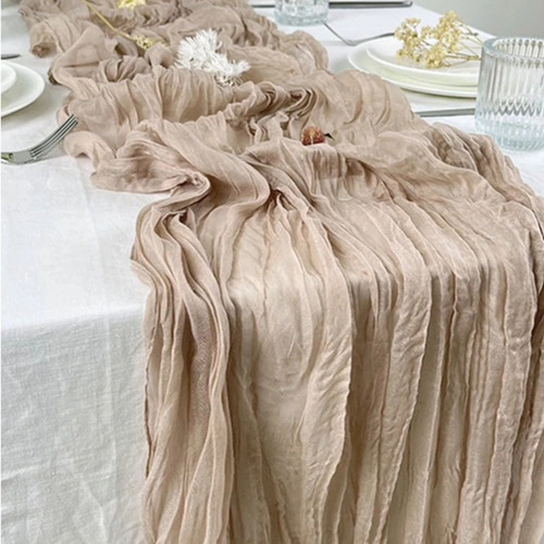 Camino De Mesa De Tela Para Banquetes, Mesa De Gasa Para Com