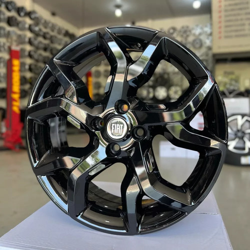 Roda Aro 17 4x98 Fiat Argo Cronos R92 Kr / Valor Unitário Cor Black Piano 4x98