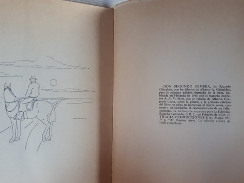 Imagen 8 de 8 de Don Segundo Sombra Ricardo Güiraldes Ed 50 Años C/dibujos
