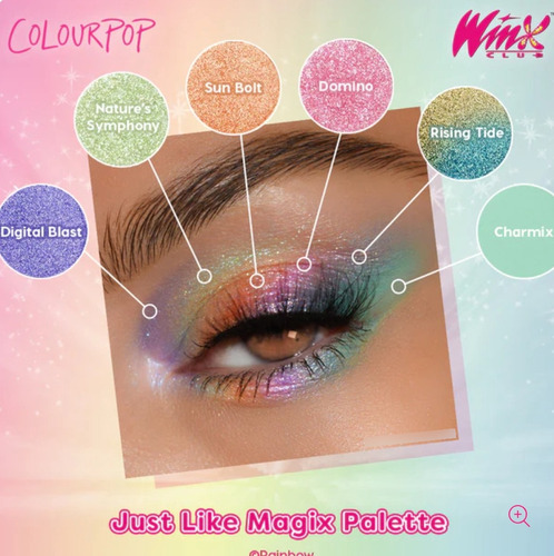 Colourpop Paleta Winx Just Like Magix 15 Sombras