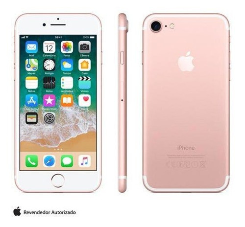 iPhone 7 Ouro Rosa Tela 4,7  4g 32 Gb Câmera 12 Mp Mn912br/a