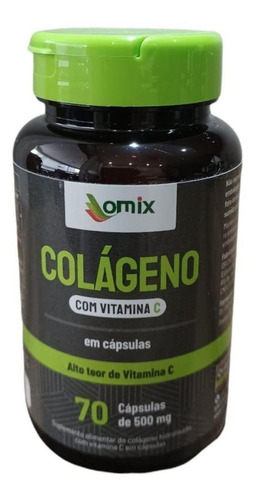 Colágeno Com Vitamina C - 70 Cápsulas De 500 Mg