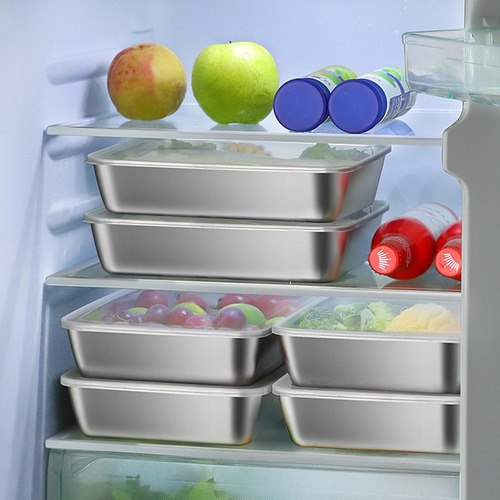 Caja Rectangular De Acero Inoxidable Para Almacenamiento De