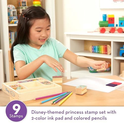 Melissa & Doug Disney Princess Juego De Sellos De Madera: 9