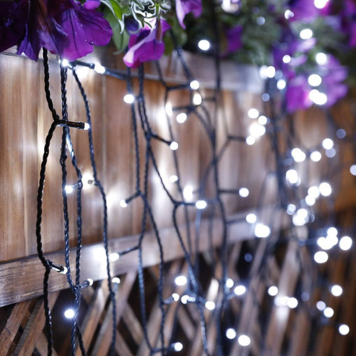 - - 8 Modos De Luces Solares Impermeables De Navidad 200 Led