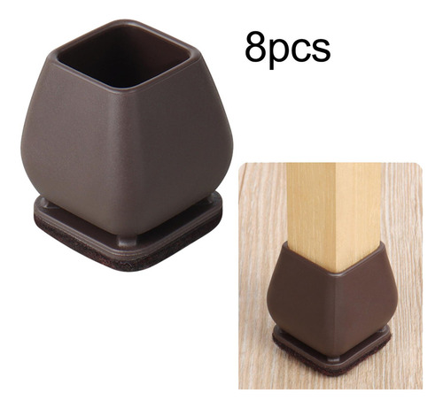 // 8 Piezas Fundas Para Patas De Silla Tapas Cuadrado 20 A
