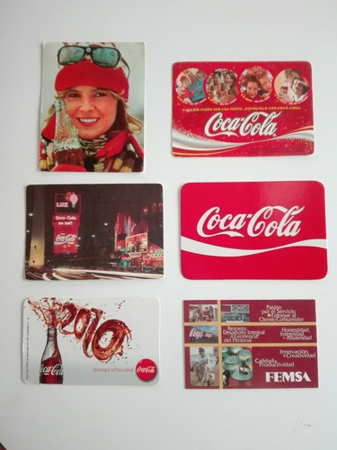Lote De Calendarios De Bolsillo Coca Cola