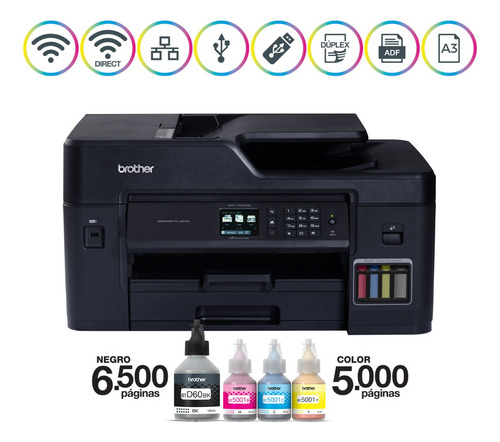 Brother Multifuncional T4500dw Color A3 Dúplex Wifi Ethernet
