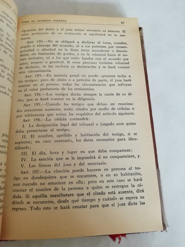 Código De Procedimientos Penales Del Df Guillermo García (Usado)