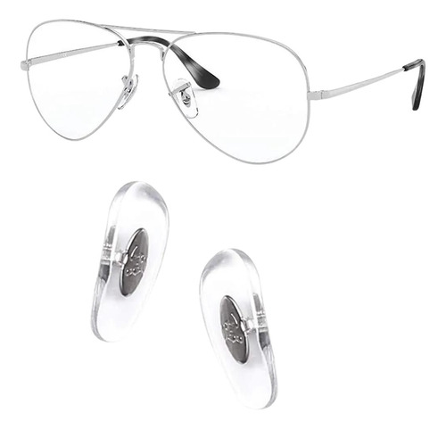 Plaquetas Modelo Ray Ban Consertos Para Óculos Prata 3 Pares