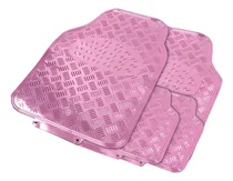 Comprar Alfombras Goma Auto Cromo Rosada .x 5 Pzs Resistente T442