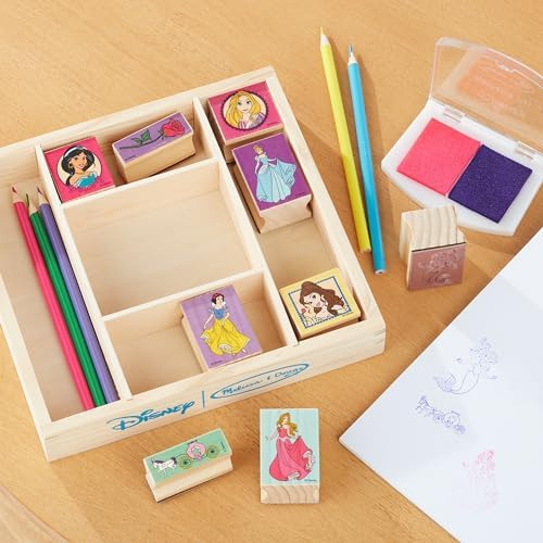 Melissa & Doug Disney Princess Juego De Sellos De Madera: 9