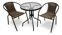 Comprar Set De Mesa + Silla De Jardin Rattan Exterior Balcón Juego