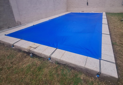Cubre Piscina De Lona Cobertor Pileta Azul