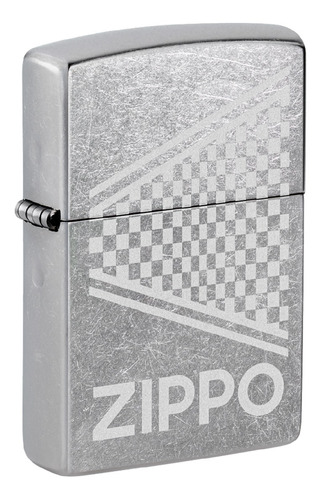 Imagen 1 de 10 de Encendedor Zippo Lighter Design Street Chrome Logo Lustre