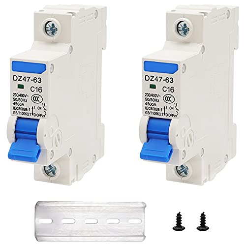 2 Piezas Interruptor Automático Miniatura Ac Dz4763 C1...