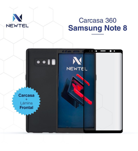 Carcasa 360 Para Samsung Note 8 + Lamina De Vidrio