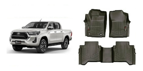 Alfombras Weathertech Hilux Revolution 2021/2022 4 Puertas