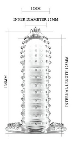 Funda Peneana Silicona Engrosa Y Alarga Grosor Pene Sex Shop